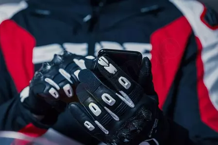 Spidi G-Carbon ръкавици за мотоциклет черно-бели L-5