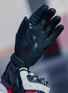 Γάντια μοτοσικλέτας Spidi G-Carbon λευκά και μαύρα XL-3