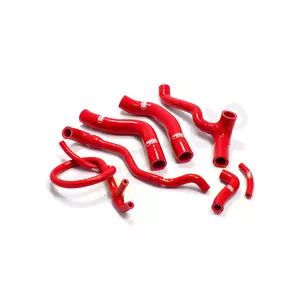 Zestaw silikonowych węży do chłodnicy Samco czerwony - APR-7-RD