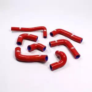 Zestaw silikonowych węży do chłodnicy Samco czerwony - BET-9-RD