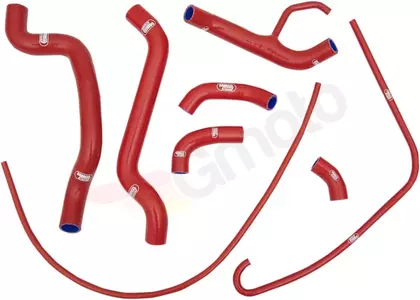Samco silikone-køleslangesæt rød - DUC-12-RD