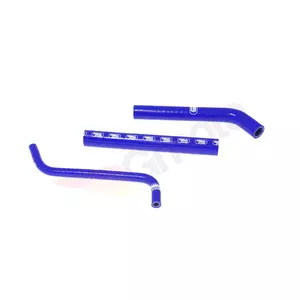 Комплект сини силиконови маркучи за радиатора Samco - HON-39-BL