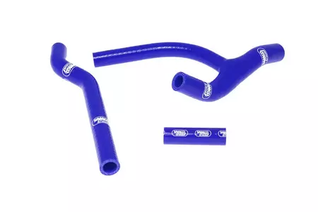 Set di tubi per radiatore in silicone blu Samco - HON-50-BL