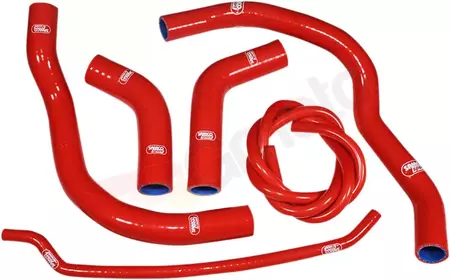 Zestaw silikonowych węży do chłodnicy Samco czerwony - HON-118-RD