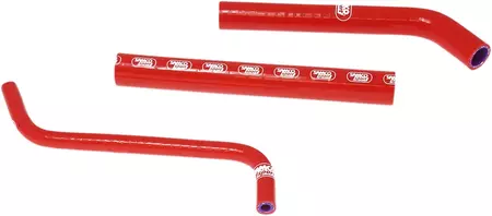 Комплект силиконови маркучи за радиатора Samco червен - HON-39-RD