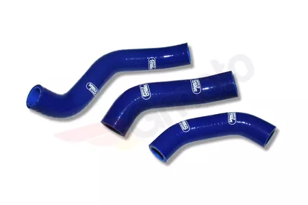 Комплект сини силиконови маркучи за радиатора Samco - HUS-38-BL
