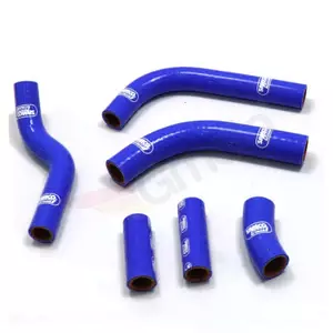 Samco blå silikon radiator slang set - KAW-74-BL