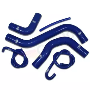 Zestaw silikonowych węży do chłodnicy Samco niebieski - KAW-90-BL