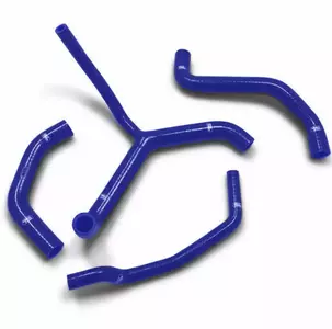 Комплект сини силиконови маркучи за радиатора Samco - KAW-78-BL