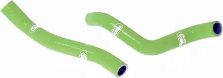 Zestaw silikonowych węży do chłodnicy Samco zielony - KAW-44-GN