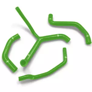 Zestaw silikonowych węży do chłodnicy Samco zielony - KAW-78-GN