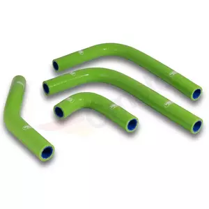 Conjunto de mangueiras de silicone verde para radiadores Samco - KAW-88-GN