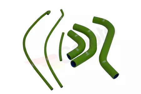 Zestaw silikonowych węży do chłodnicy Samco zielony - KAW-90-GN