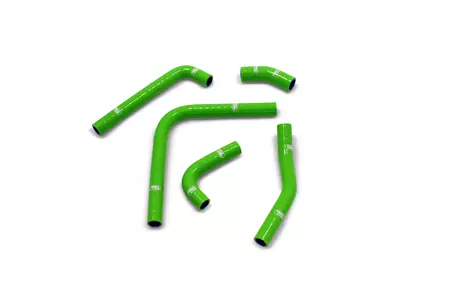 Zestaw silikonowych węży do chłodnicy Samco zielony - KAW-95-GN