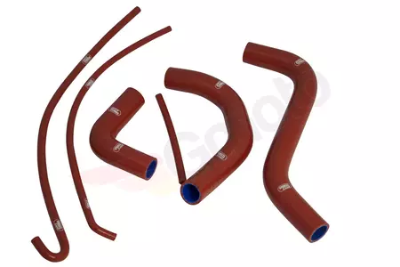 Zestaw silikonowych węży do chłodnicy Samco czerwony - KAW-90-RD
