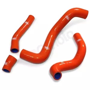 Zestaw silikonowych węży do chłodnicy Samco pomarańczowy - KTM-111-OR