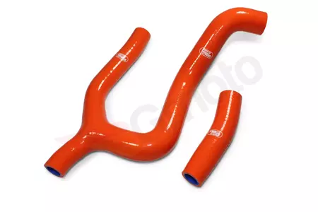 Zestaw silikonowych węży do chłodnicy Samco pomarańczowy - KTM-106-OR