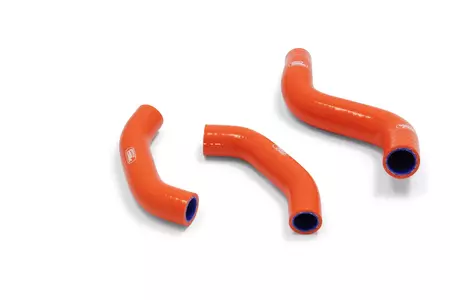 Samco oranssi silikoninen jäähdyttimen letkusarja - KTM-108-OR