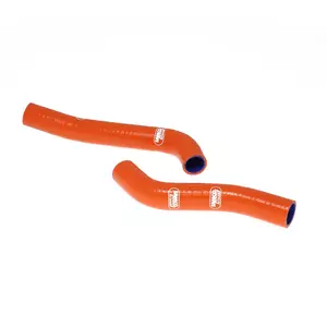 Комплект оранжеви силиконови маркучи за радиатора Samco - KTM-35-OR