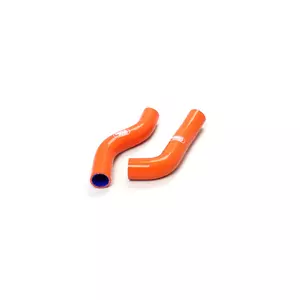 Samco slangset i orange silikon för kylare - KTM-61-OR