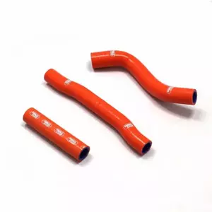 Samco slangset i orange silikon för kylare - KTM-80-OR