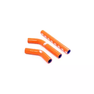Samco oranssi silikoninen jäähdyttimen letkusarja - KTM-44-OR