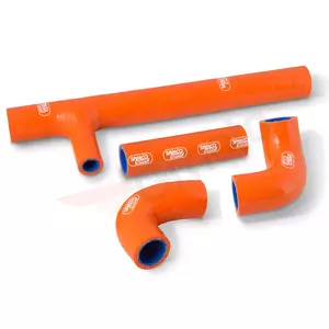 Samco oranssi silikoninen jäähdyttimen letkusarja - KTM-93-OR