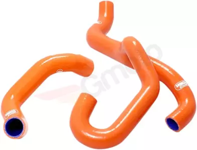 Zestaw silikonowych węży do chłodnicy Samco pomarańczowy - KTM-65-OR