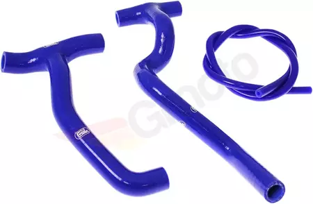Комплект сини силиконови маркучи за радиатора Samco - SHE-3-BL