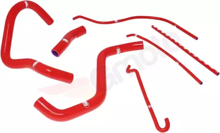 Zestaw silikonowych węży do chłodnicy Samco czerwony - SUZ-35-RD