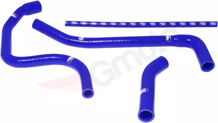 Комплект сини силиконови маркучи за радиатора Samco - TRI-4-BL