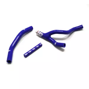 Комплект сини силиконови маркучи за радиатора Samco - YAM-72-BL