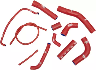 Samco silikone-køleslangesæt rød - YAM-17-RD