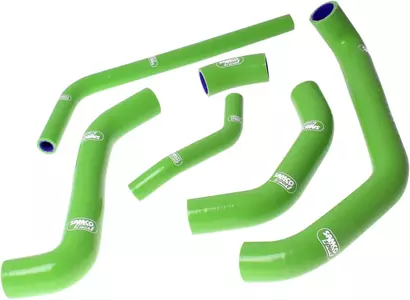 Zestaw silikonowych węży do chłodnicy Samco zielony - KAW-45-GN