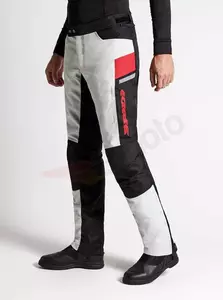 Pantalones de moto Spidi Yoyager Textil ceniza-negro-rojo L-6