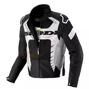 Spidi Warrior Net 2 Textil-Motorrad-Jacke schwarz und weiß M - T243011M