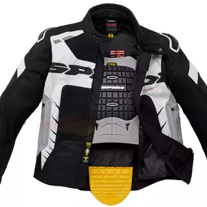 Spidi Warrior Net 2 textilní bunda na motorku černobílá L-3