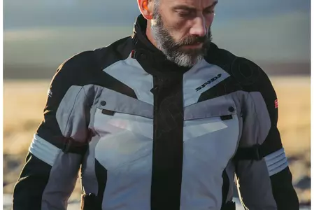 Spidi Alpentrophy giacca da moto in tessuto nero-grigio XL-7