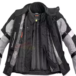 Spidi Alpentrophy textilní bunda na motorku černo-šedá 2XL-3