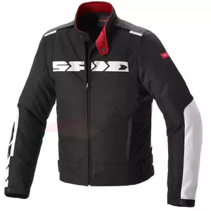 Spidi Solar H2Out jachetă de motocicletă din material textil negru și alb M-1
