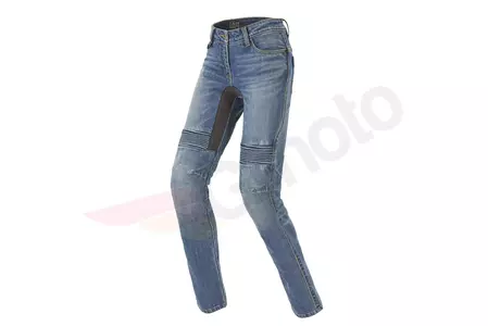 Spodnie motocyklowe jeans damskie Spidi Furious Pro Lady jasno-niebieskie 28-1