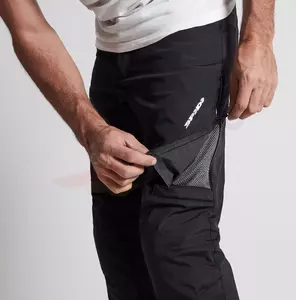 Pantaloni de motocicletă Spidi Stretch Tex din material textil negru S-6
