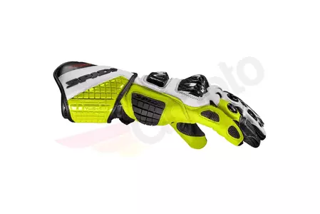 Gants de moto Spidi Carbo Track Evo noir-blanc-fluo XL-2