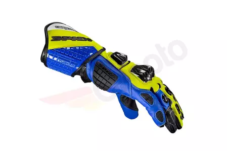Spidi Carbo Track Evo γάντια μοτοσικλέτας μπλε-φλούο M-2