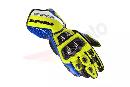 Gants de moto Spidi Carbo Track Evo bleu-fluo 2XL - A2034772XL
