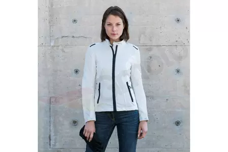 Jachetă de motocicletă din material textil pentru femei Spidi Solar Net Lady Ash White M-4