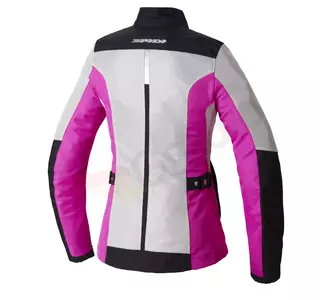 Jachetă de motocicletă din material textil pentru femei Spidi Solar Net Lady roz cenușiu M-2