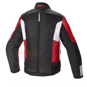 Casaco Spidi Solar Net Sport têxtil para motociclismo preto-vermelho S-2