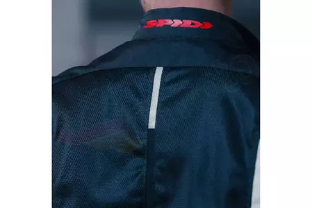 Spidi Solar Net Sport giacca da moto in tessuto nero-rosso S-6
