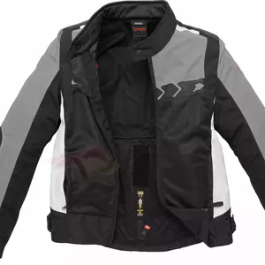 Spidi Solar Net Sport giacca da moto in tessuto nero-grigio L-3